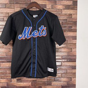 authentic black mets jersey